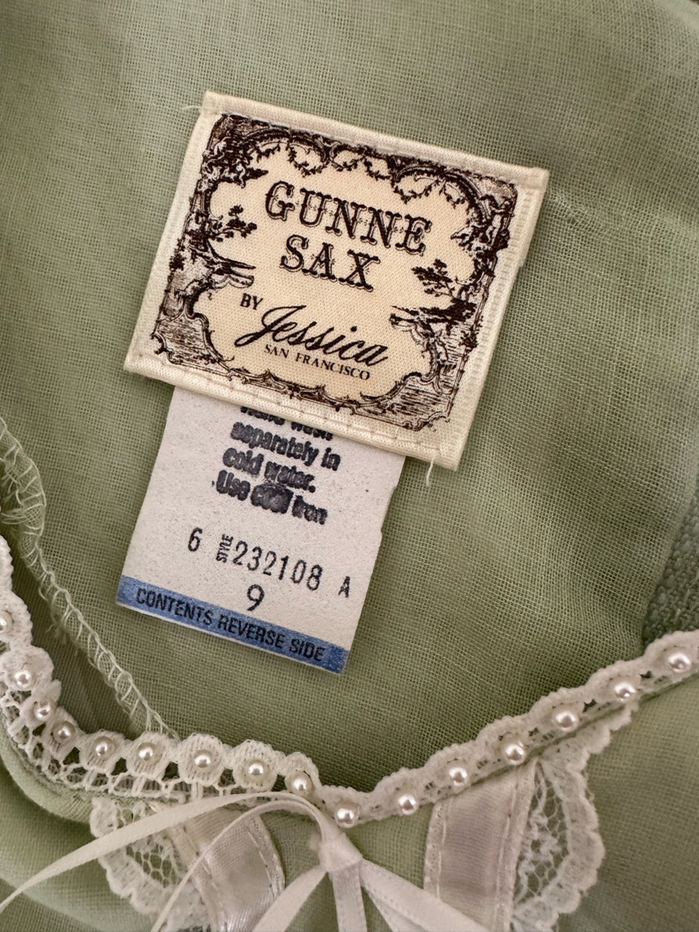 Vintage Gunne Sax By Jessica Green Maxi Dress - Picture 5 of 7
